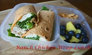 ranch chicken wraps lunch MOMables.com