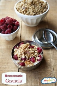 how to make homemade granola MOMables.com