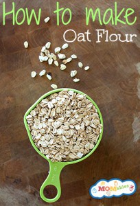 how to make oat flour  MOMables.com (vertical)