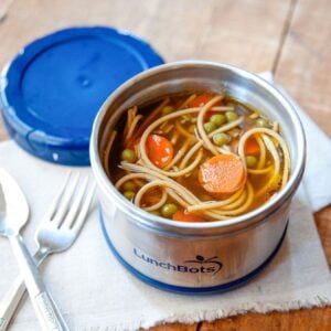 ramen noodle soup in a thermos