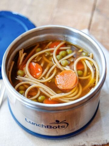 ramen noodle soup in a thermos
