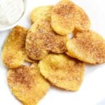pate of churro chips with dip