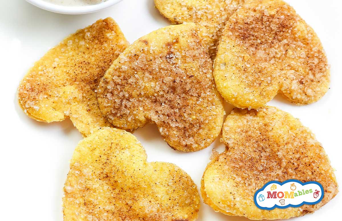 pate of churro chips with dip