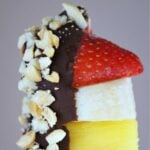 Banana Split Bites on a Stick