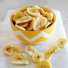 Homemade Baked Banana Chips-image