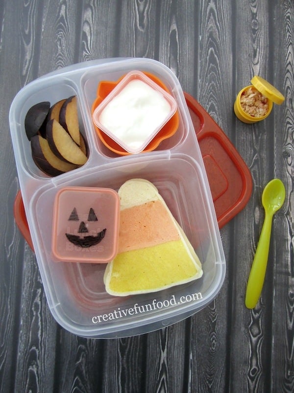 Candy Corn Pancakes