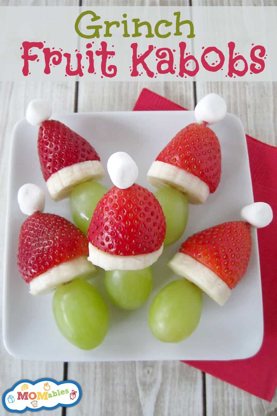 Easy Christmas Fruit Kabobs - Suburban Simplicity