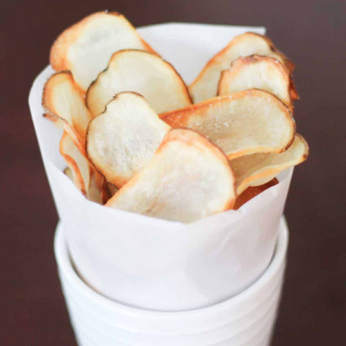 Homemade Baked Potato Chips