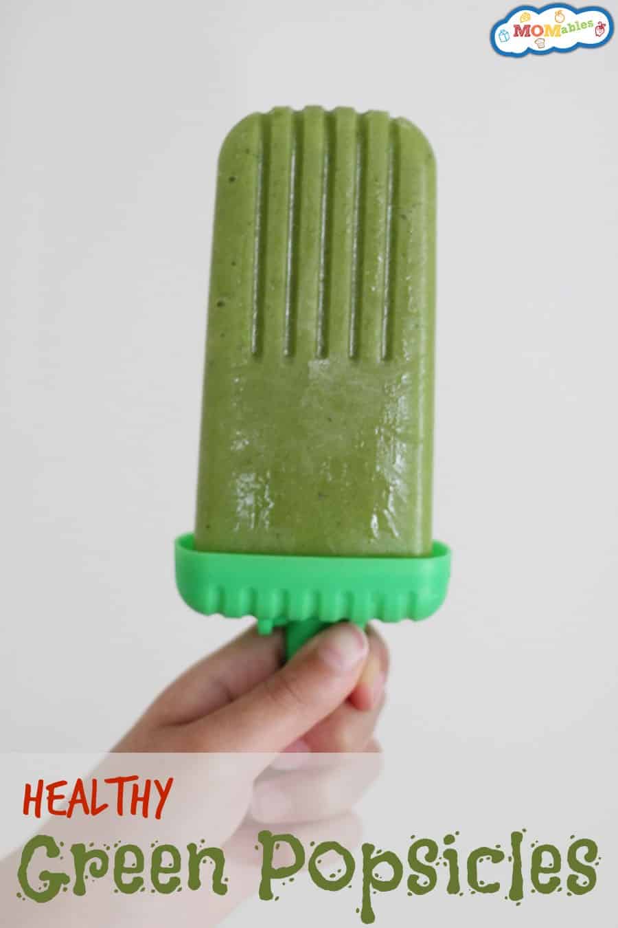 healthy green popsicles