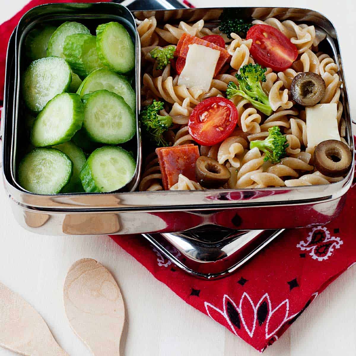 Pizza Pasta Salad for Kids