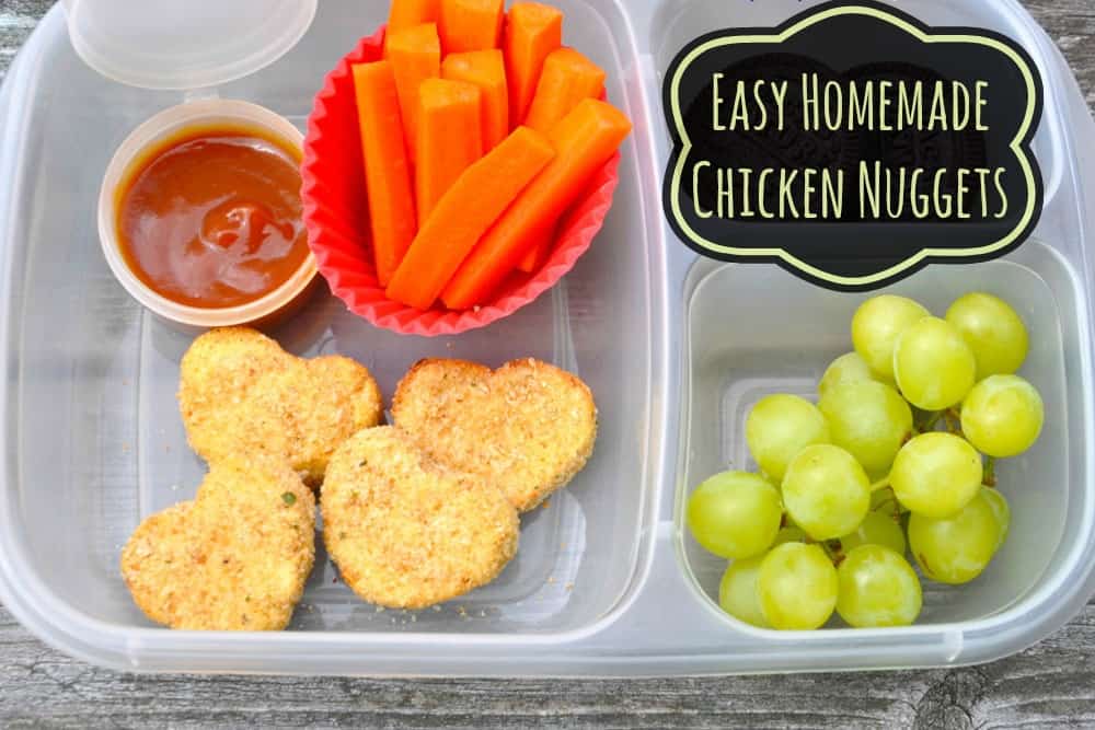 easy homemade chicken nuggets recipe that kids love. can be made gluten free same texture as the frozen ones!