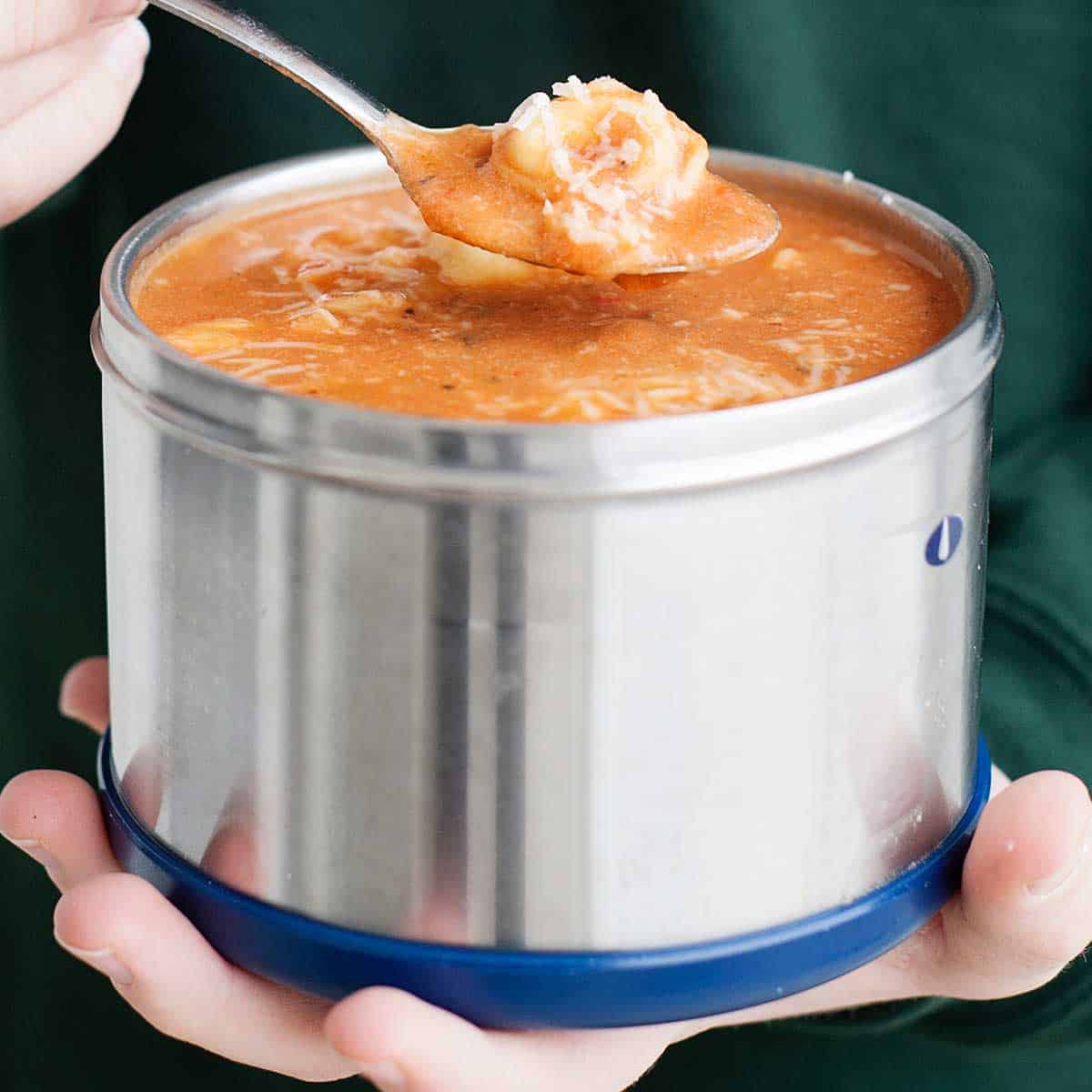 Thermos Tomato Tortellini Soup