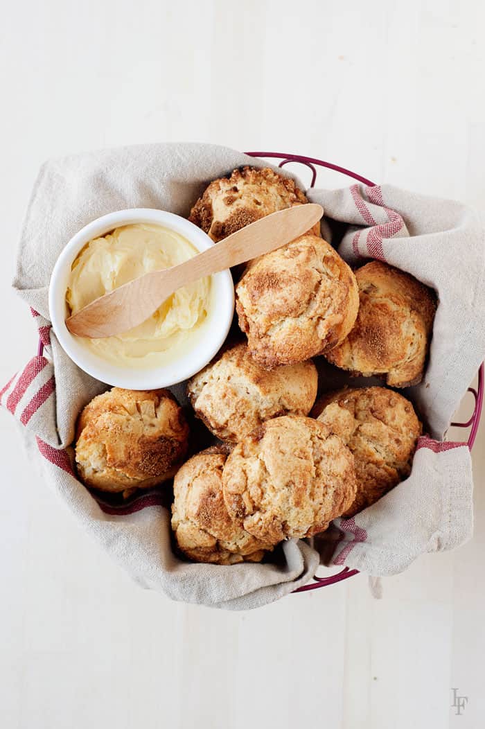 apple muffins in a bowl