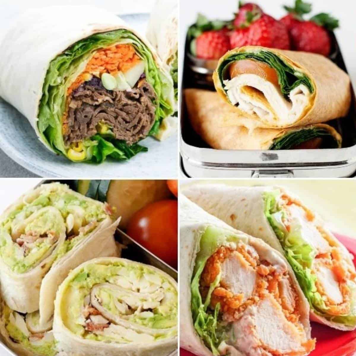Healthy Wraps for School Lunches