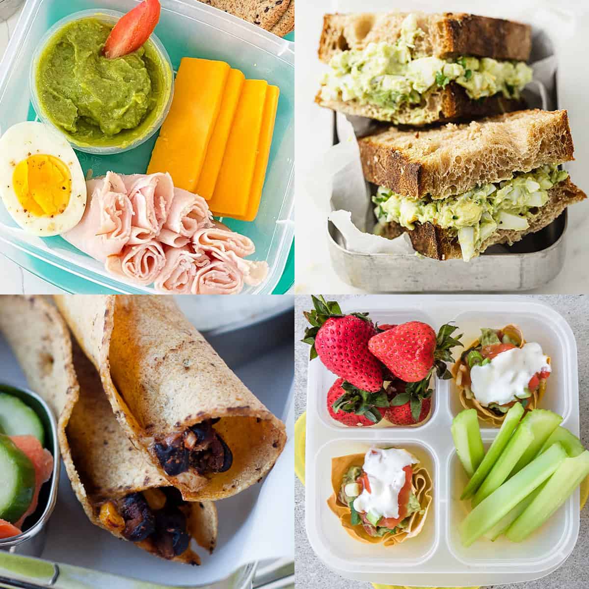 7 Lunch Ideas with Guacamole | Tex Mex Bento Box