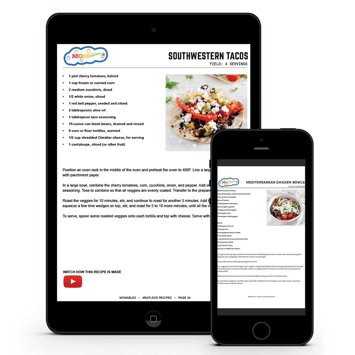 classic-meal-plan_mockup_b_low recipe in a phone and ipad