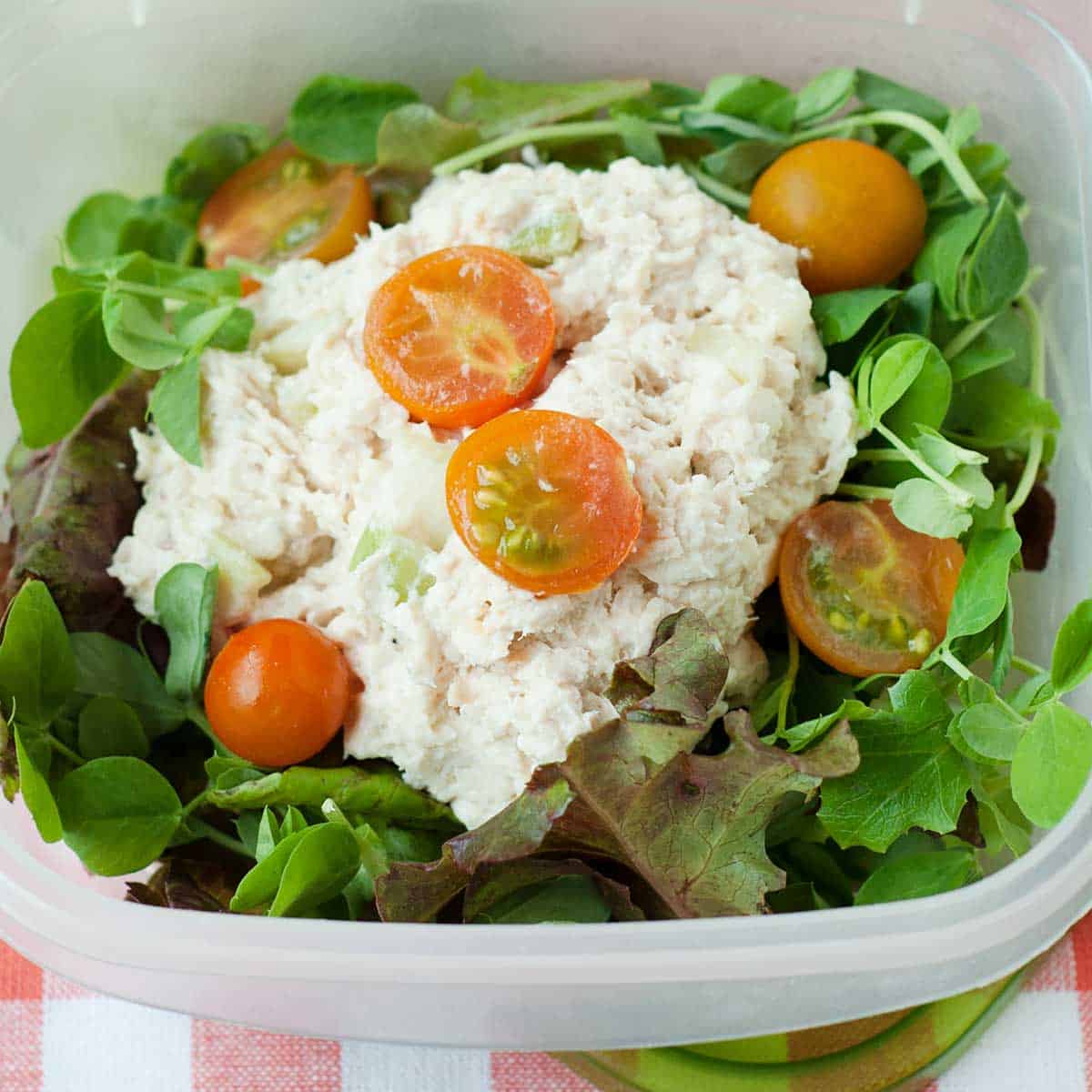 Creamy Chicken Salad with Greens