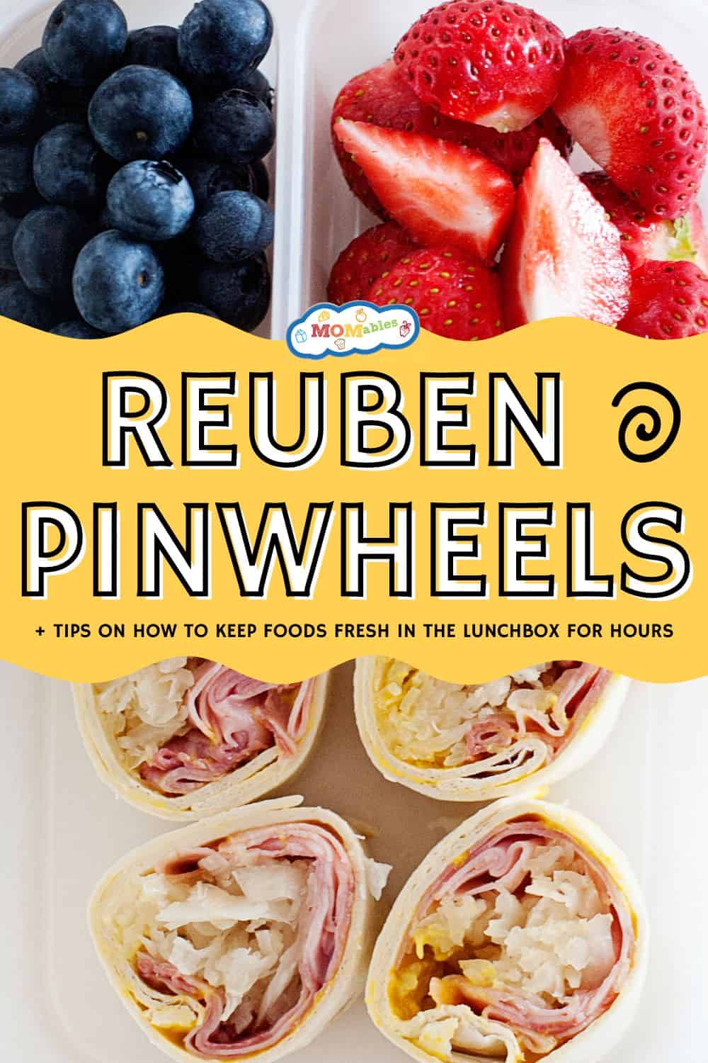 Reuben Pinwheels for the School Lunchbox | MOMables