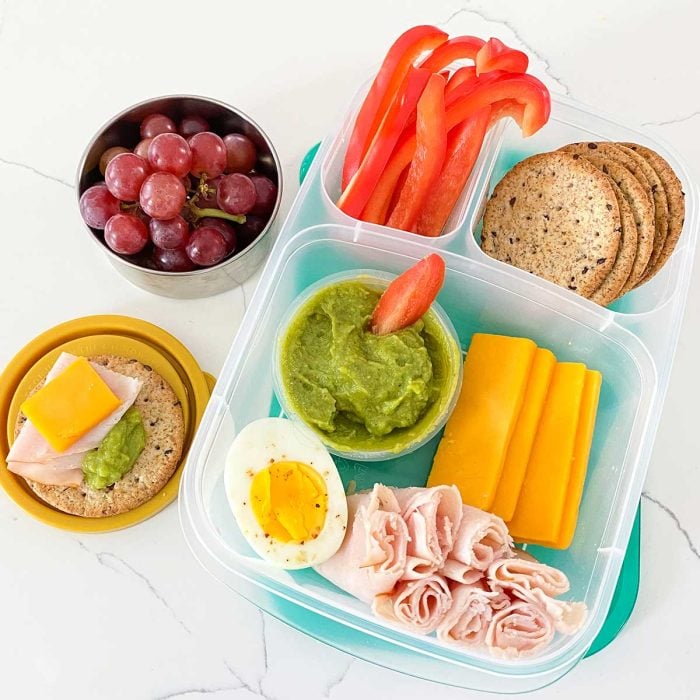 Guacamole & Protein Bento Box MOMables School Lunch Ideas