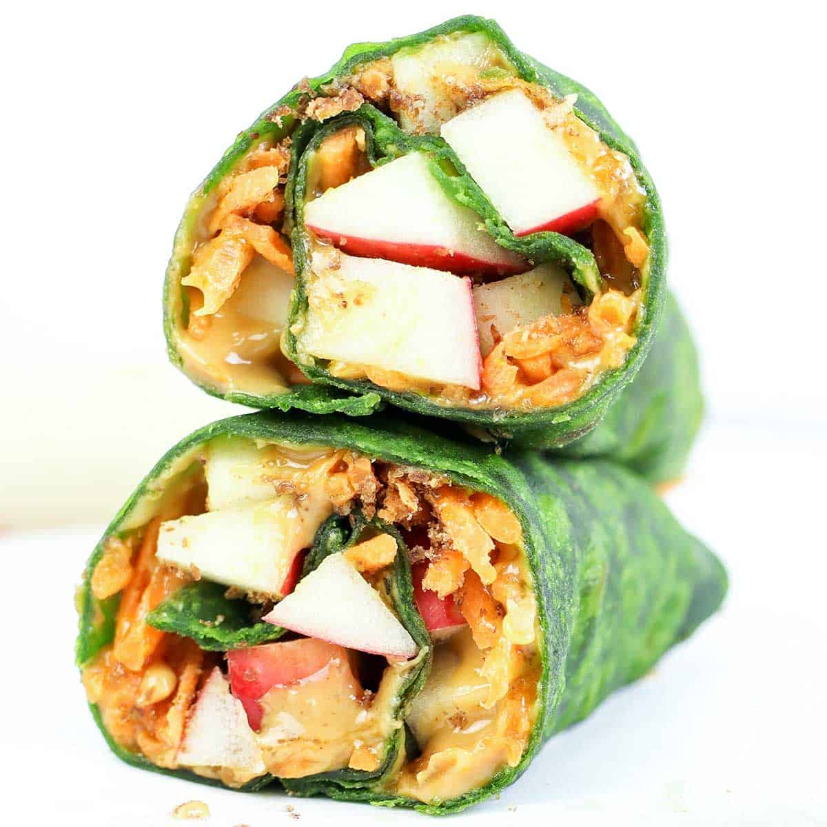Peanut Butter Apple Wraps