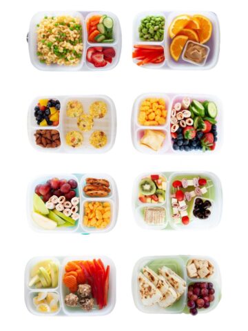 eight images of lunch ideas for kindergarten age kids
