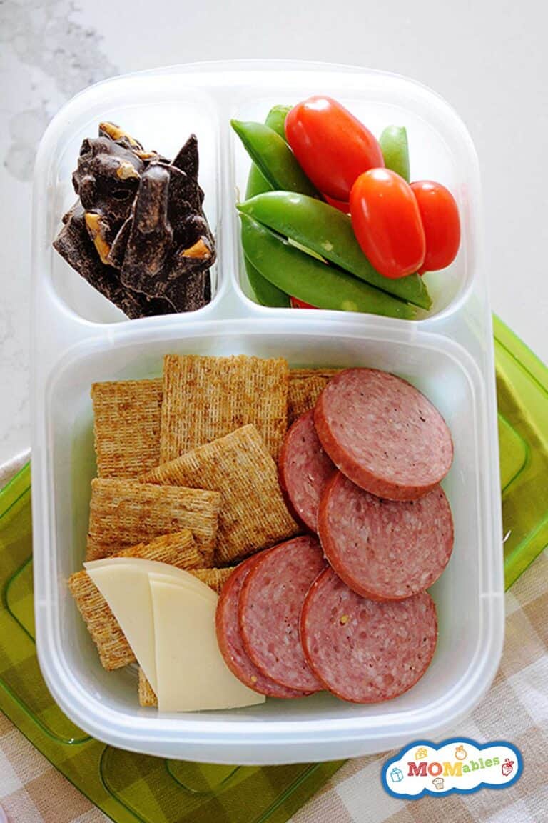 Salami & Cheese Bento: Quick School Lunch Idea | MOMables
