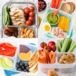 collage of bento box lunch ideas