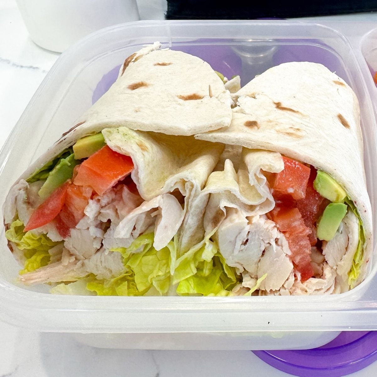 Chicken Avocado Wrap for Lunch