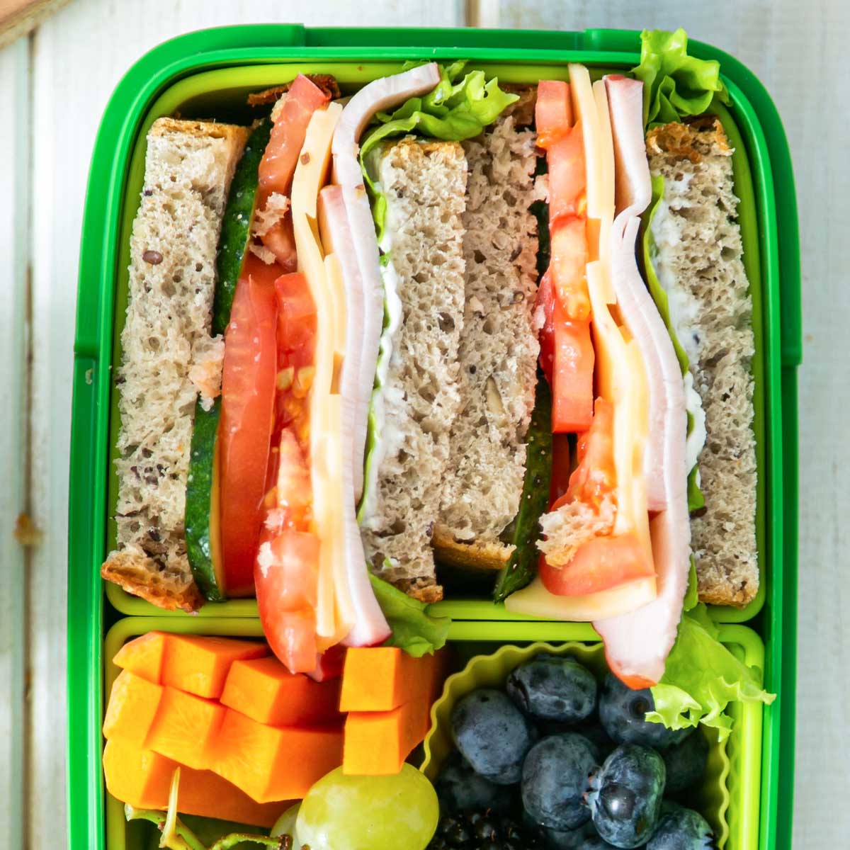 Turkey Club Sandwich Lunchbox