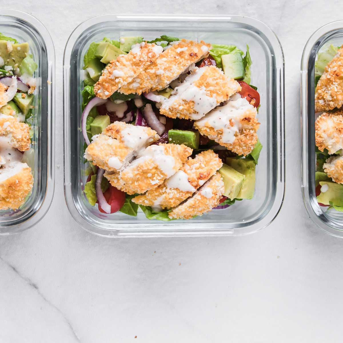 Chicken Strip Salad for Teens for School MOMables