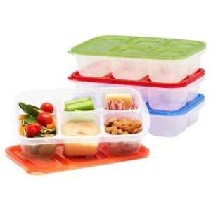 four large stackable bento