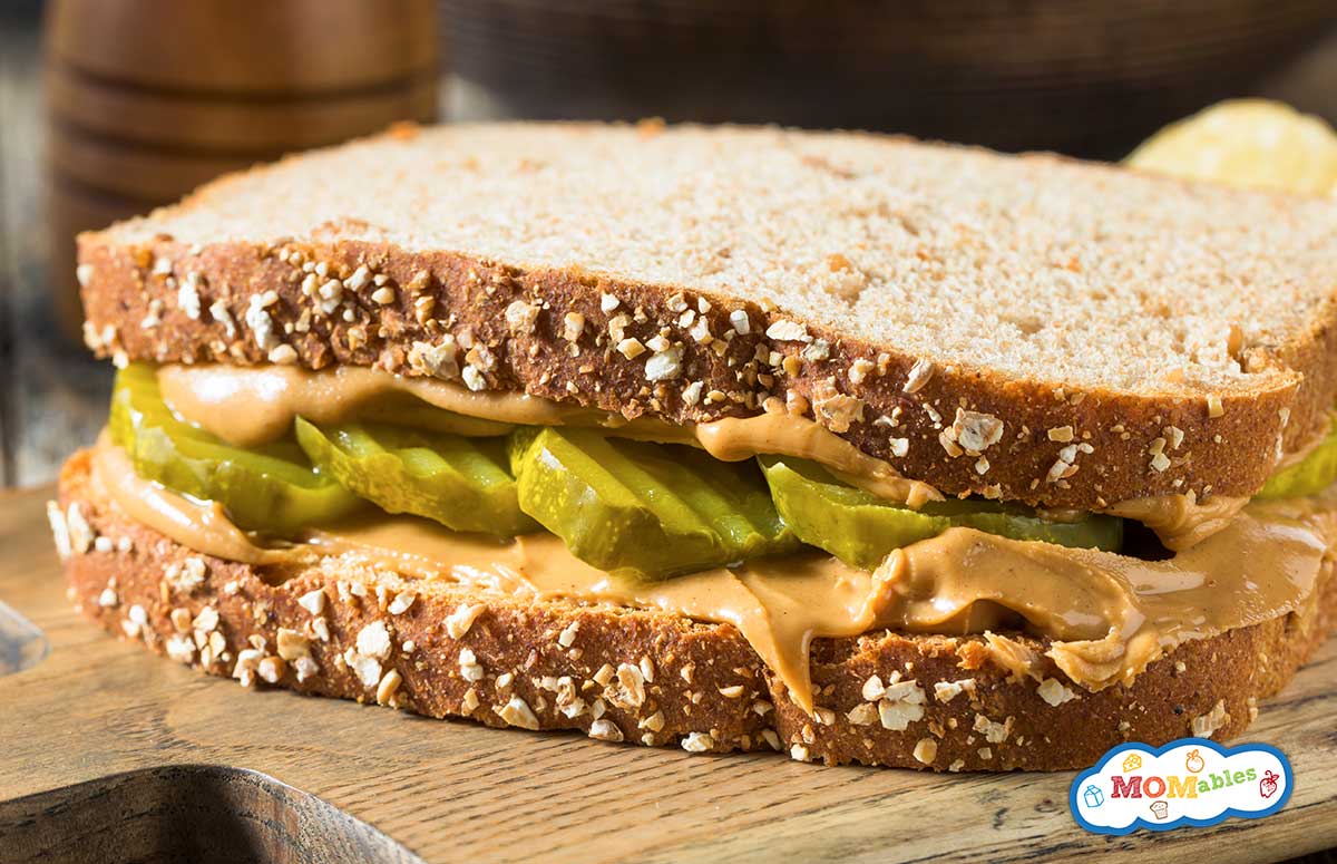 peanut butter pickle sandwich