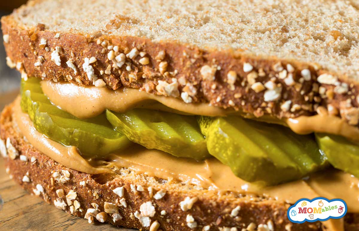 peanut butter pickle sandwich