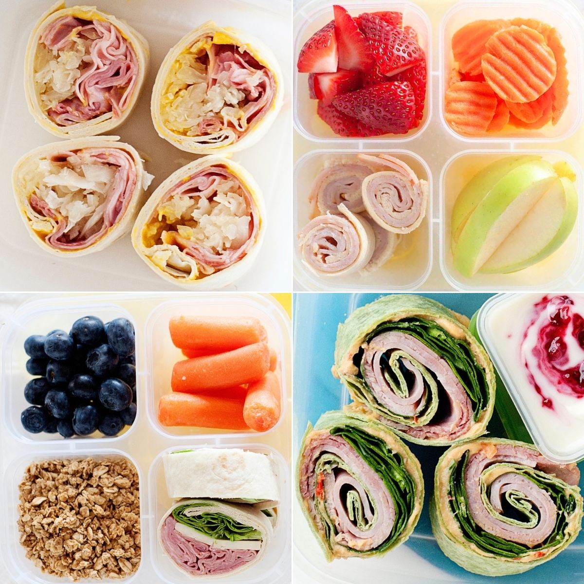 Sandwich Pinwheels For School Lunches
