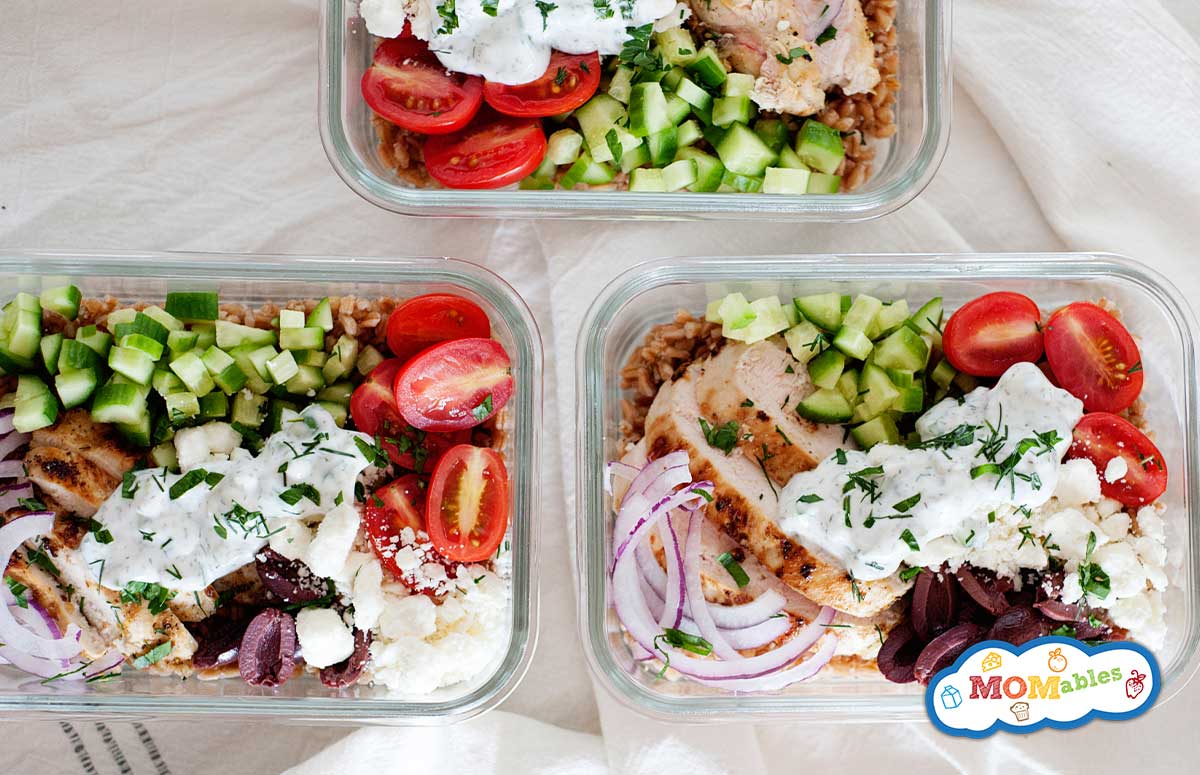 three mediterranean lunch bowls for teenagers