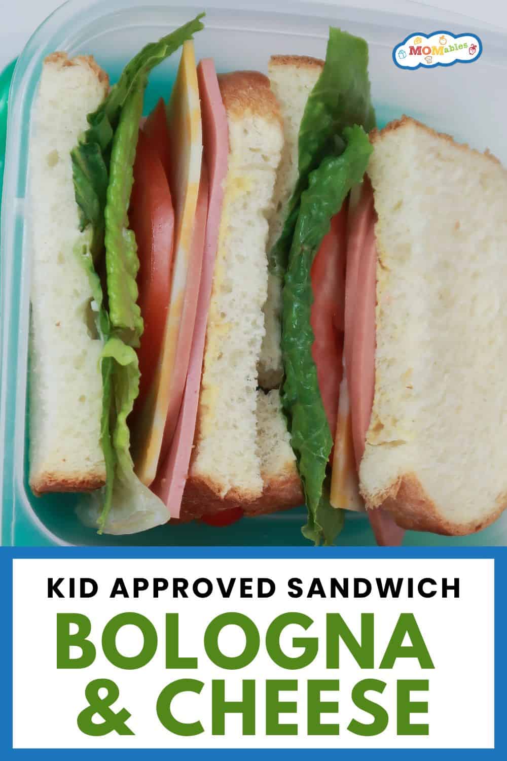 Bologna and Cheese Sandwich for Lunch MOMables