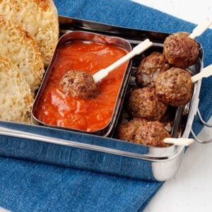 meatball skewers lunchbox