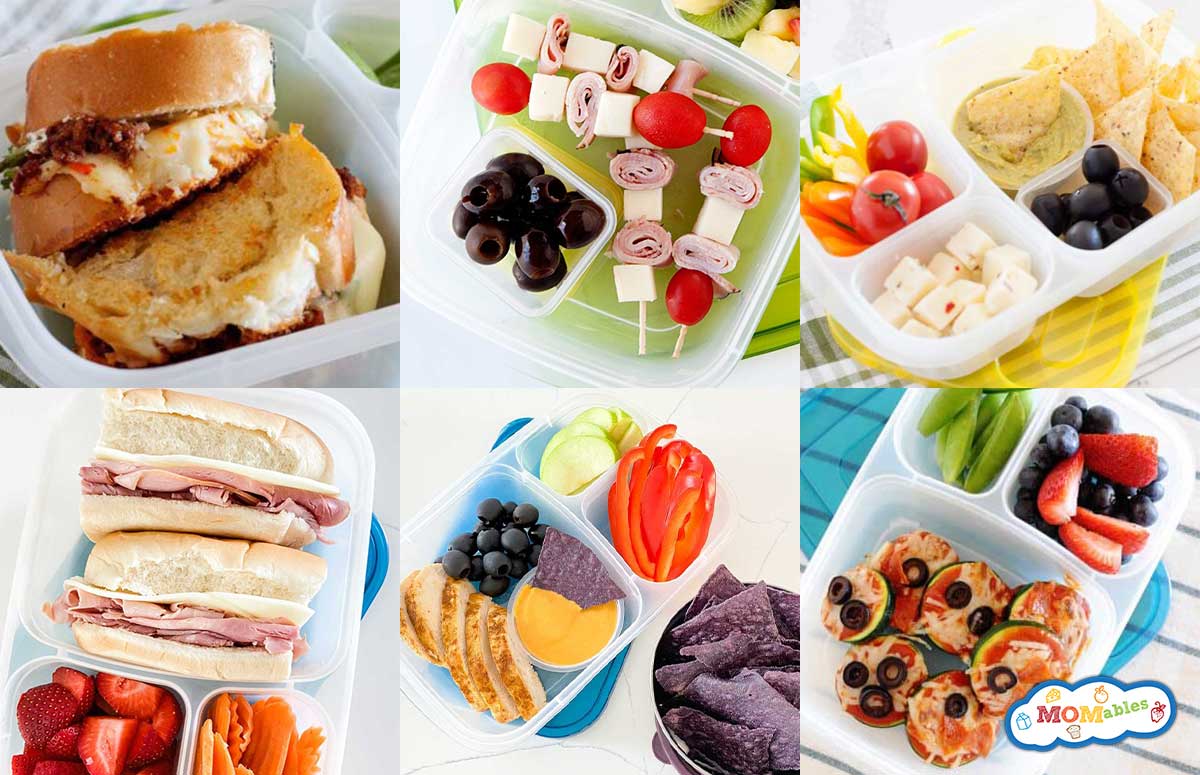 an image collage of third grade lunch ideas