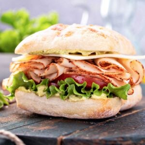 turkey pesto sandwich