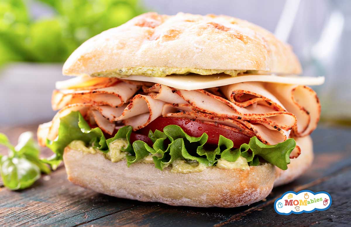 turkey pesto sandwich