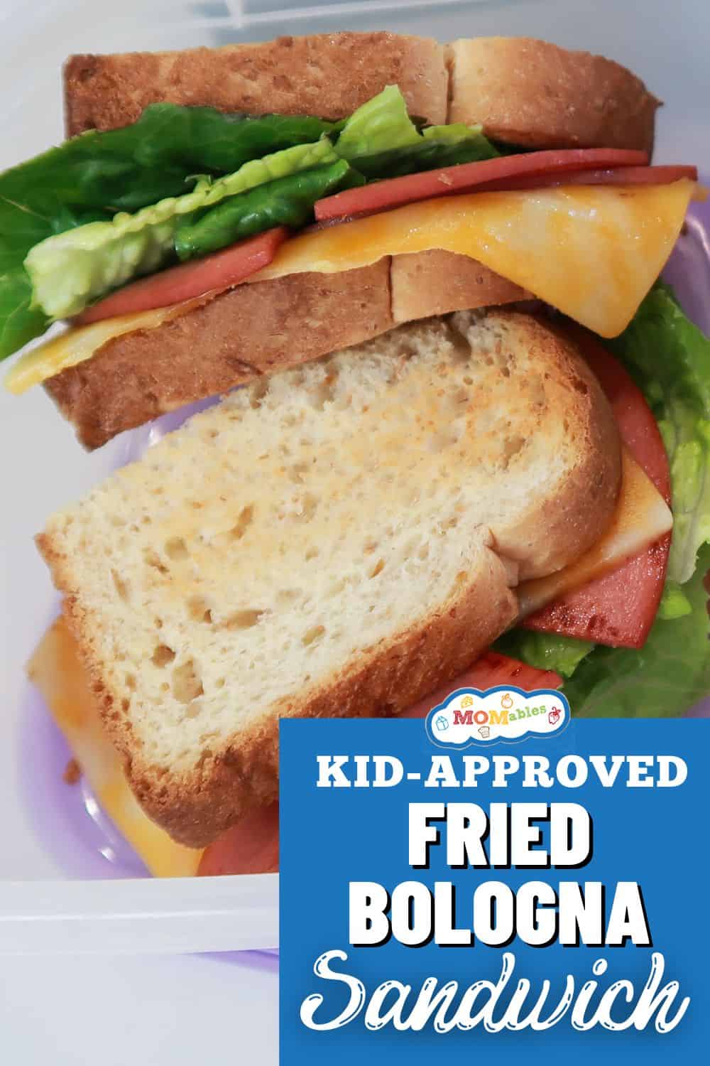 Fried Bologna Sandwich Lunch MOMables