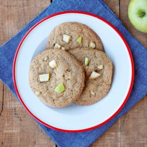 Soft baked cookies with apple tidbits.