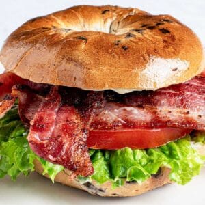 BLT bagel sandwich