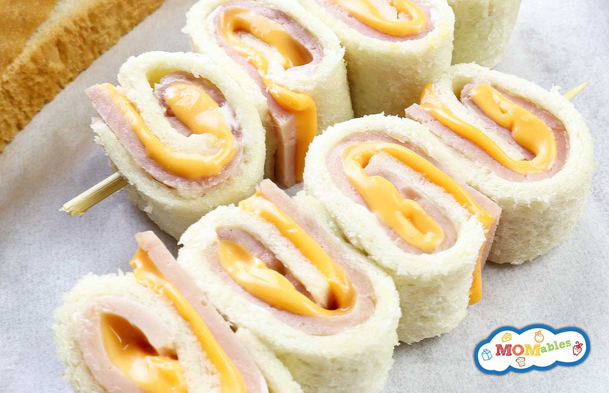 ham and cheese sandwich roll-ups
