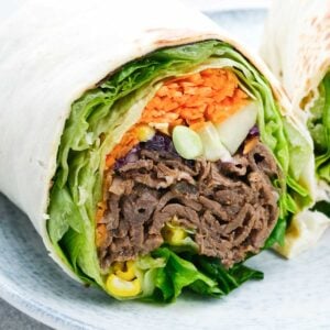 roast beef and veggie wrap