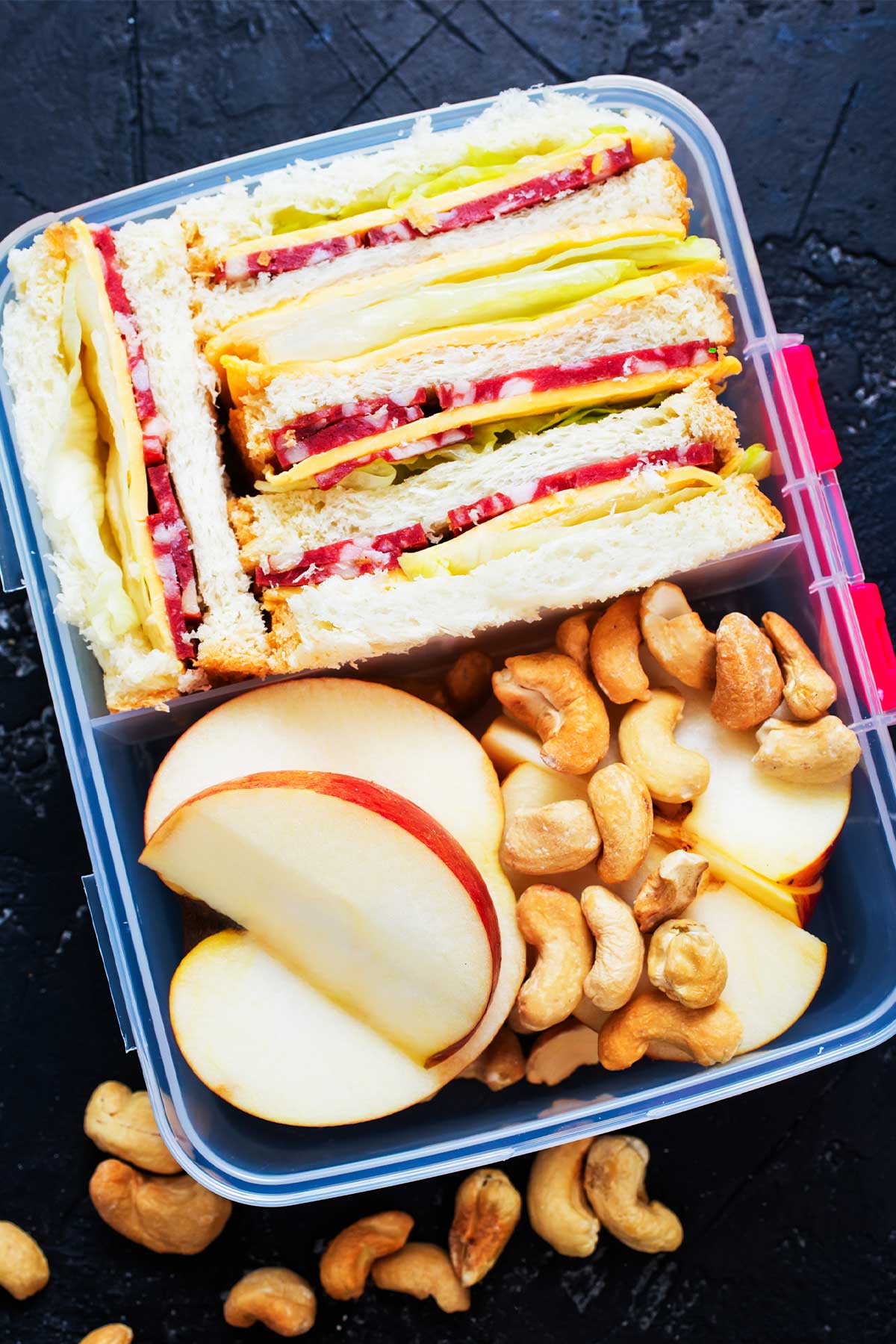 Salami and Cheese Sandwich for School Lunch | MOMables