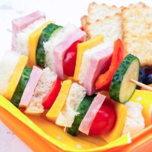 sandwich bites on skewers