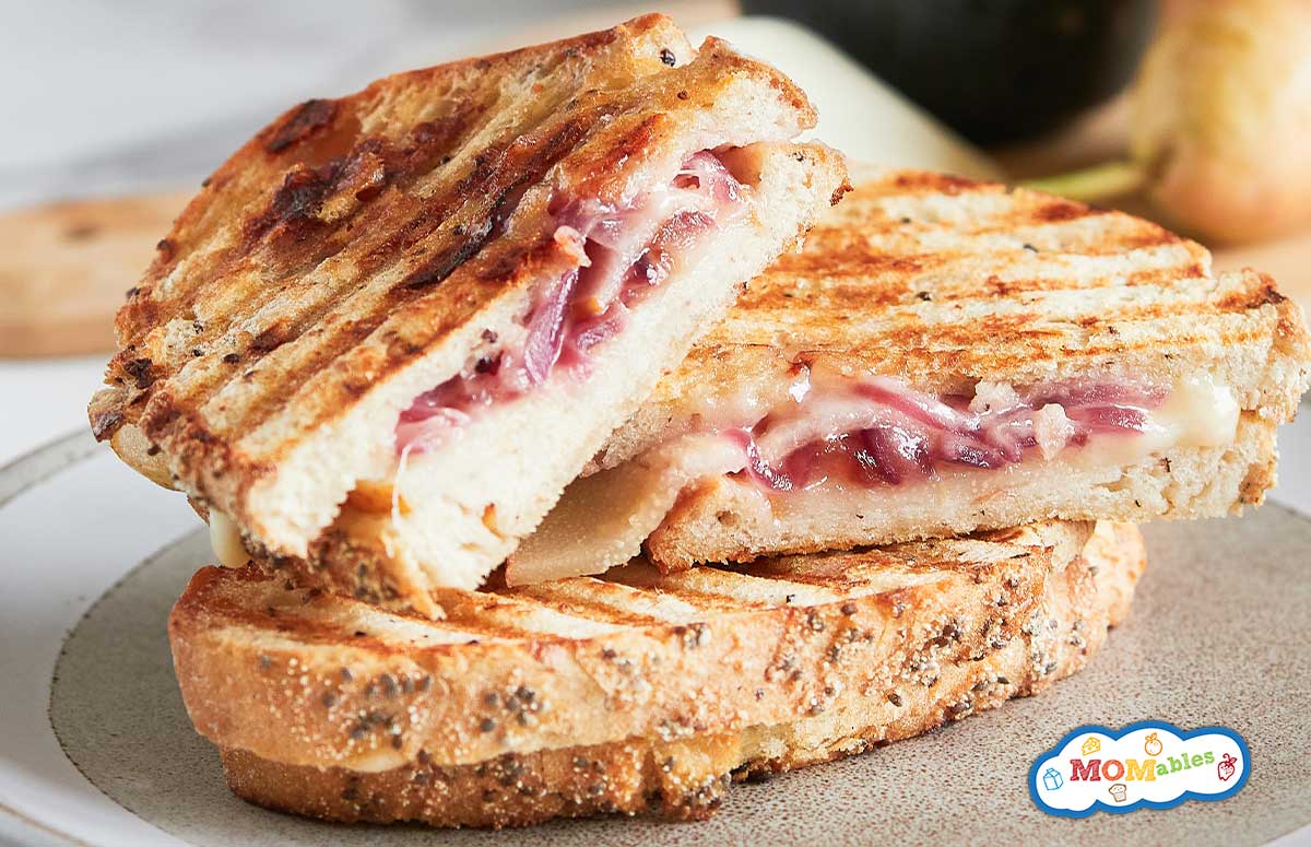 cranberry pear grilled cheese sandwich | MOMables