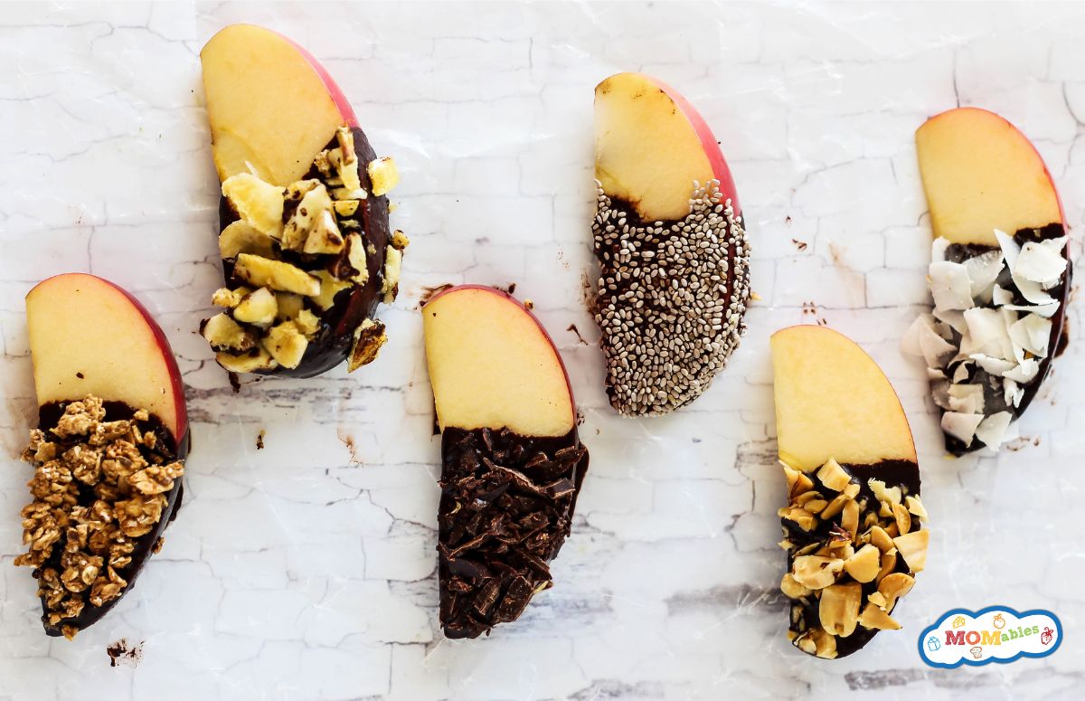 Chocolate Covered Apple Slices