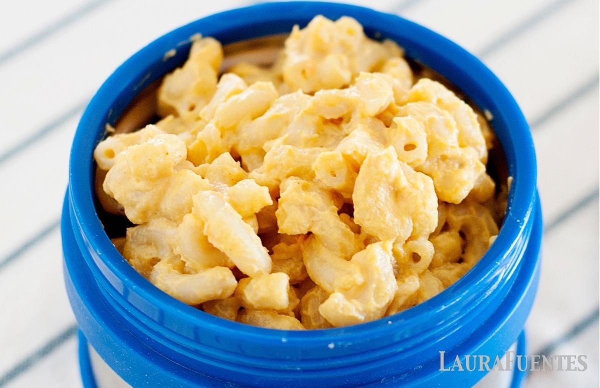 mac and cheese without milk in side a thermos